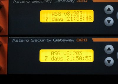Anzeigepanel Uptime Astaro Gateways